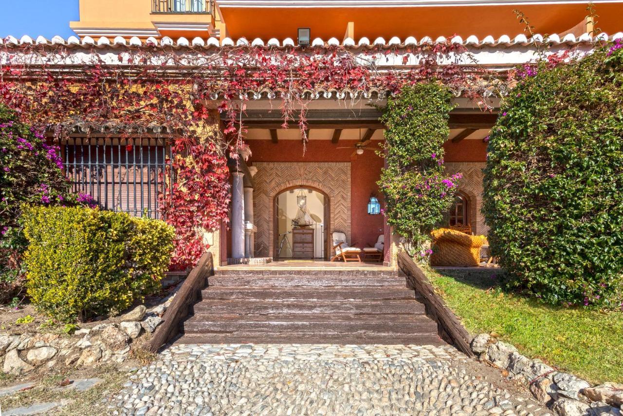 Casa Flores Con Piscina Interior Climatizada 알카우씬 외부 사진